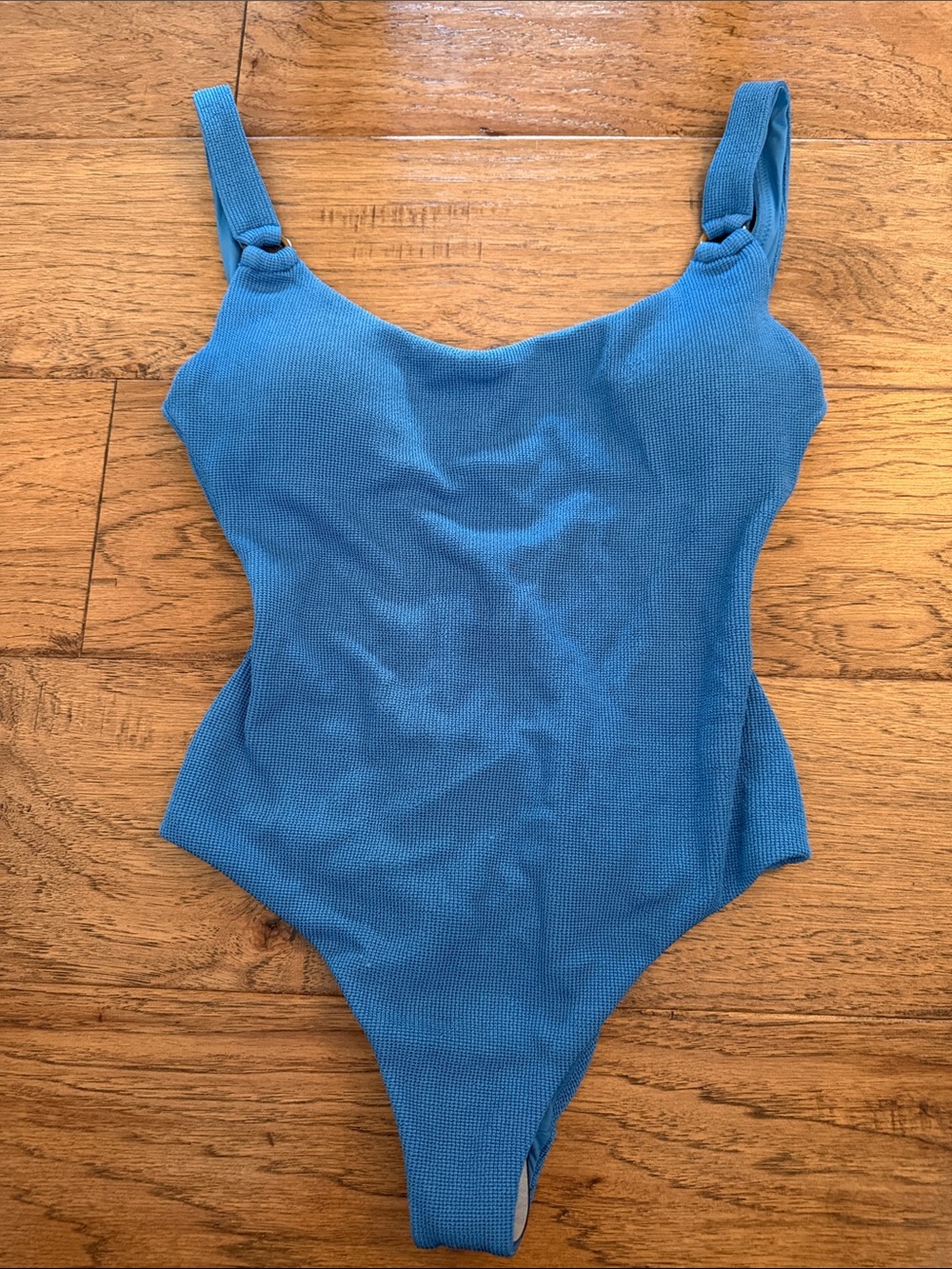 Boteh Theo Scoop with Rings One-Piece Swimsuit - Blue Bleu